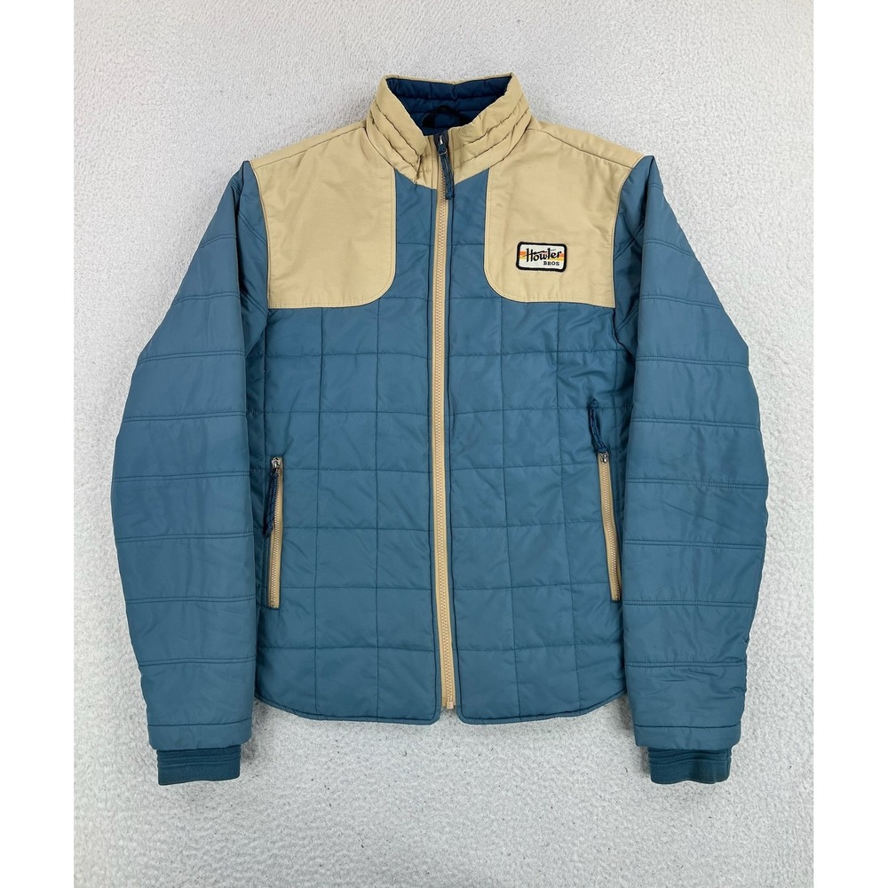 Howler Bros Jacket Mens Medium Blue Merlin Quilted Primaloft Insulated Full Zip